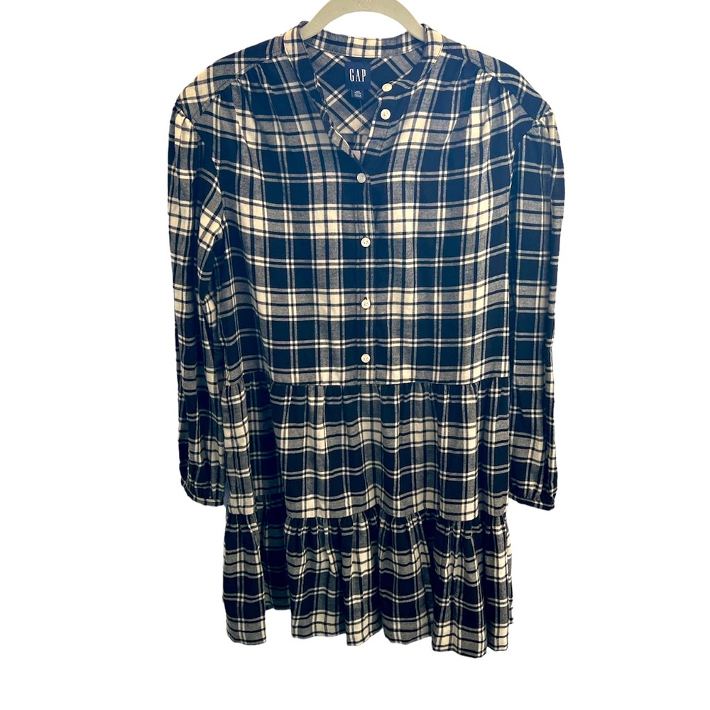 NEW Gap petite plaid mini dress